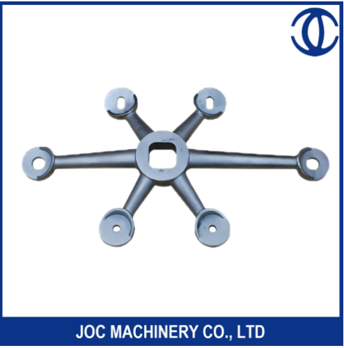 4 yollu örümcek kelepçesi dökme demir perde duvar örümcek cam bağlantı parçaları